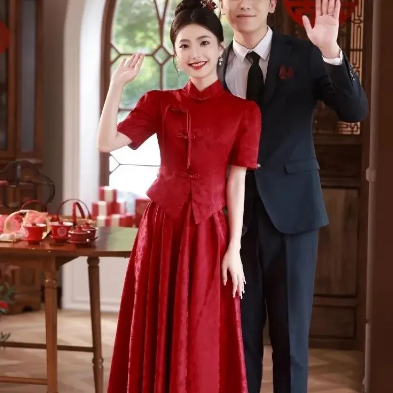 Thumbnail: National Style New Chinese Style Cheongsam Women's Young Style High-end Tempera