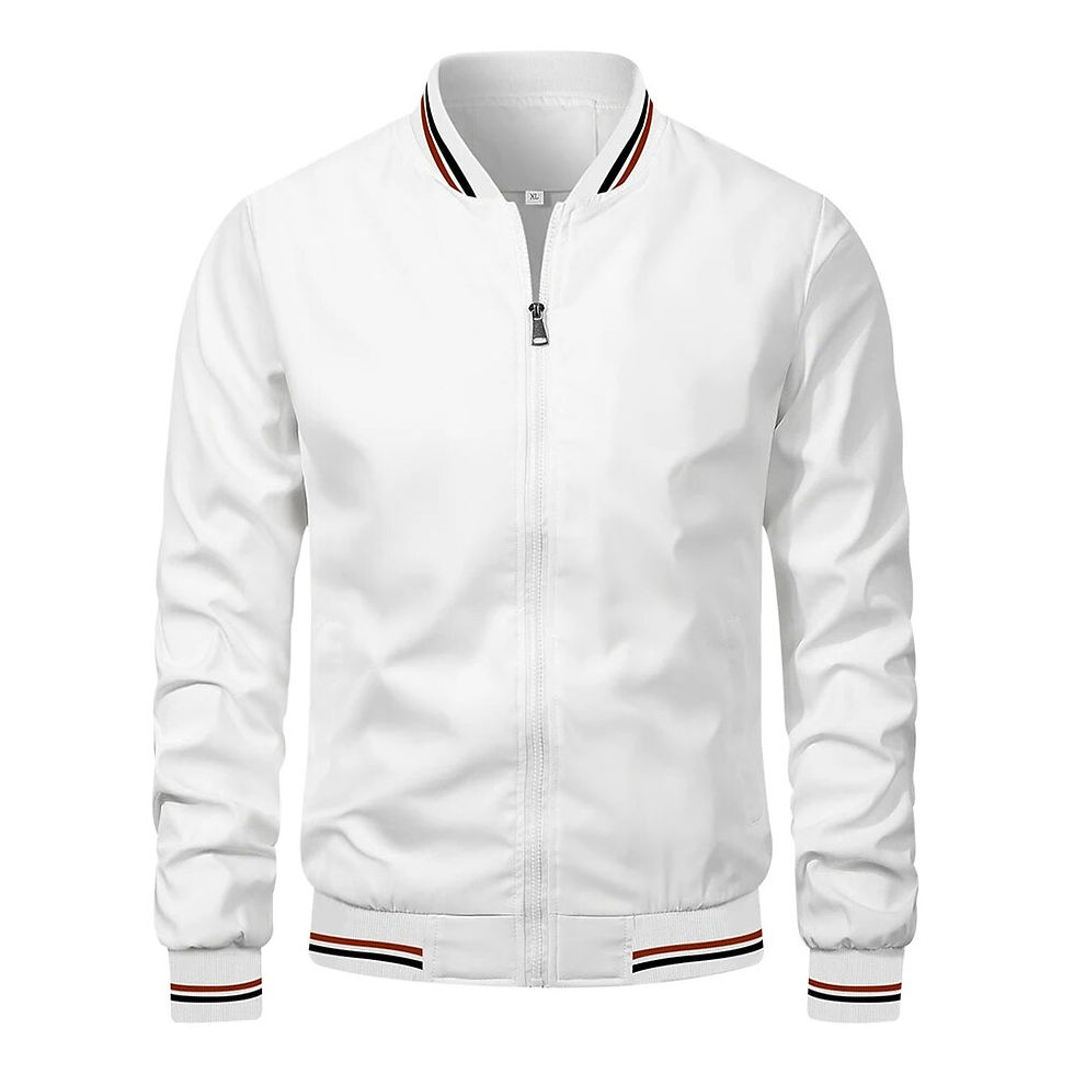 Thumbnail: Spring Summer Bomber Jacket Men Black Casual Slim Fit Baseball Mens Jackets New