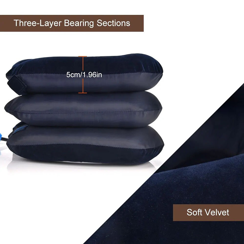 Thumbnail: 3 Layers Neck Massager Corrector Collar Relief Air Inflatable Cervical Vertebra
