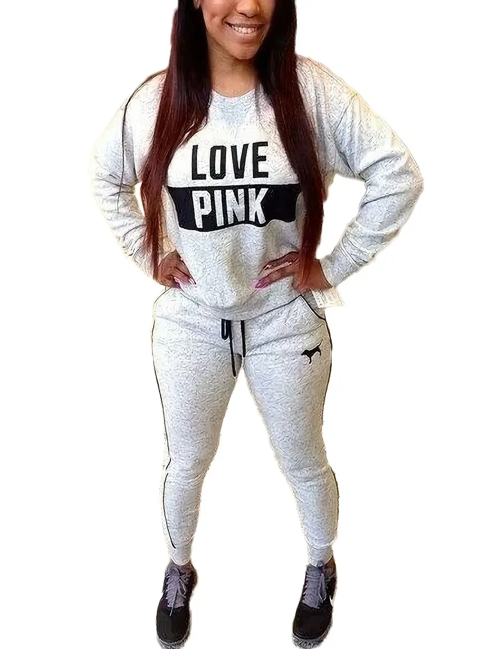 Thumbnail: Fashion Sweatshirts Women Sportswear Printed Letter Spring Fall Tracksuits Long