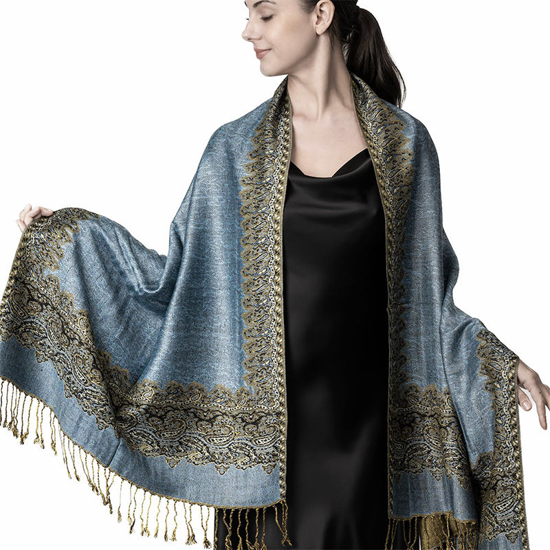 Thumbnail: Luxury Brand Autumn Cashmere Pashmina Shawl Lady Wrap Warm Winter Scarves Desig