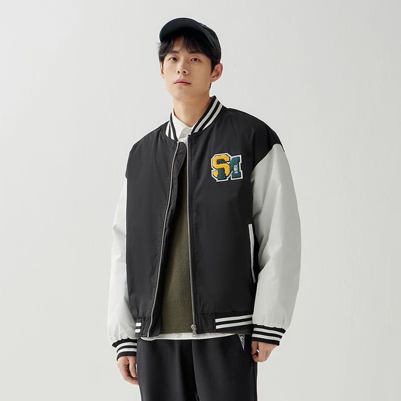Thumbnail: Semir Men Jacket Autumn New Exquisite Terry Embroidery Fashion Contrast Color S