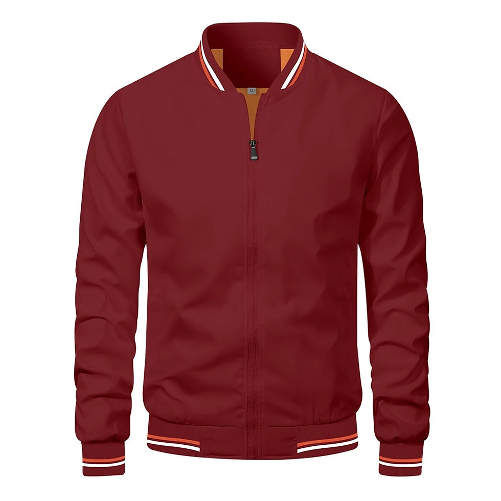 Thumbnail: Fashion Autumn Jackets for Men Solid Color Casual Baseball Mens Jacket Clothing