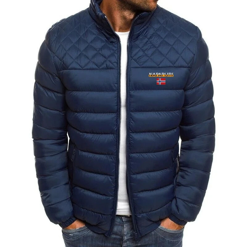 Thumbnail: Autumn and winter new men's light down padded jacket fashion slim warm padded j