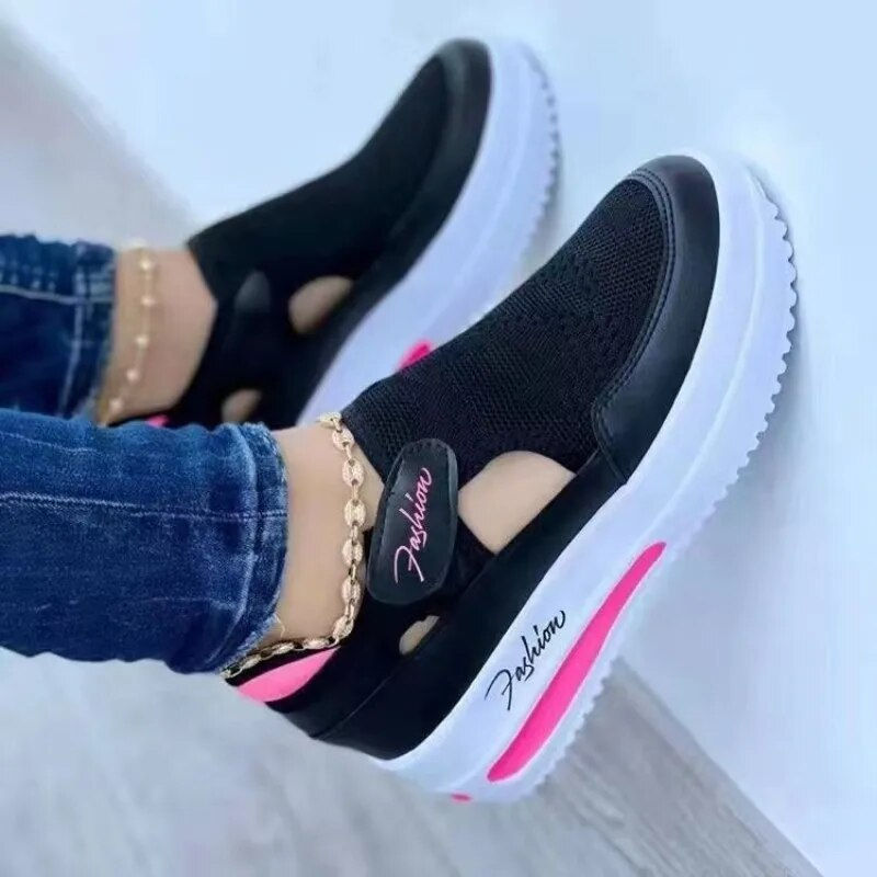 Thumbnail: Red Sneakers  Woman Canvas Shoe Female Casual Shoes Ladies Sport Shoes Platform