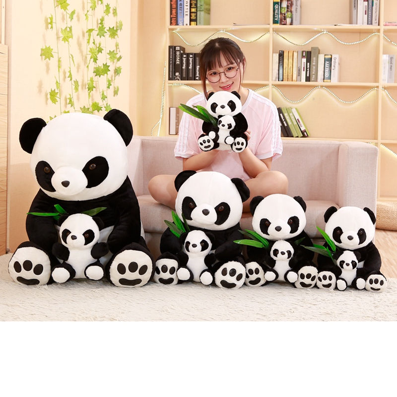Miniaturebillede: New Plush Panda Toys Cute Stuffed Animal Doll Mother And Son Toy Gift for Child