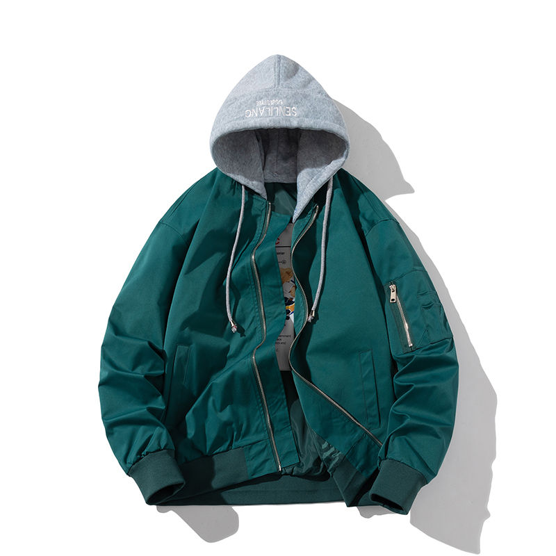 Thumbnail: Autumn Winter Pilot Jacket Men Women Solid Bomber Jacket Vintage Fashion Casual