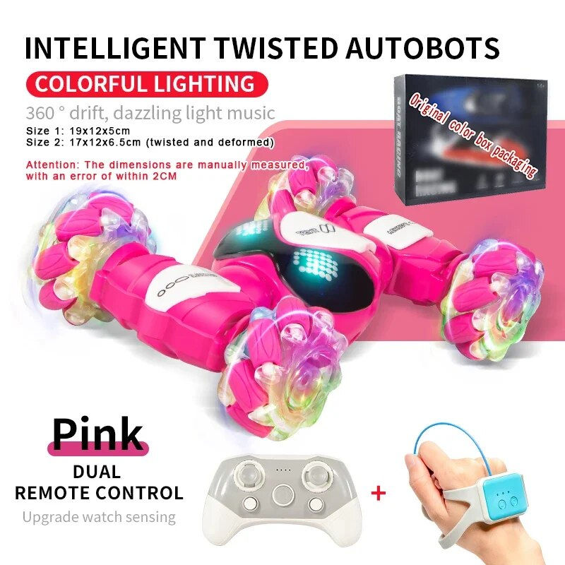 Thumbnail: Transformed Dual Mode 4x4 4wd Off Road Remote Control Vehicle Music Mini RC Dri