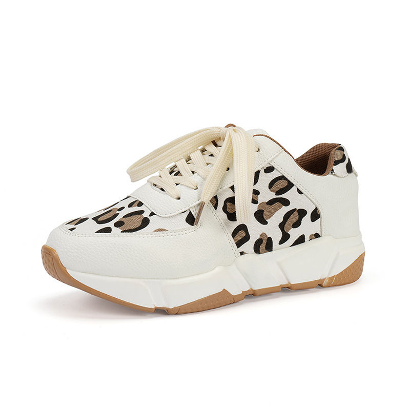 Miniaturebillede: Leopard Sneakers Women White Running Sports Shoes