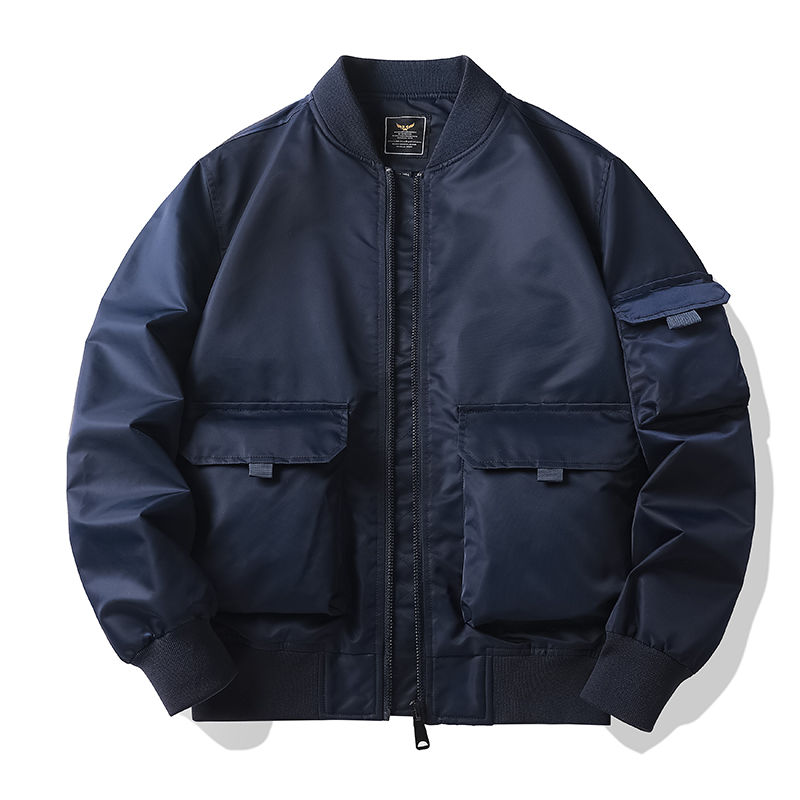Thumbnail: New Alpha Martin Spring Classics MA1 Bomber Pilot Jacket Men Waterproof Basebal
