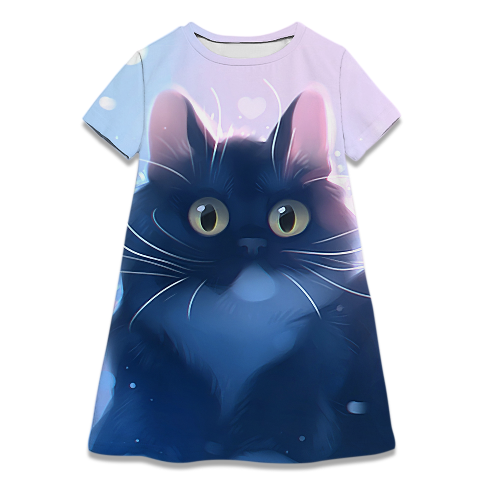 Thumbnail: Summer Girl Short Sleeves Dress 2-8 Years Children Girls Birthday Party Princes