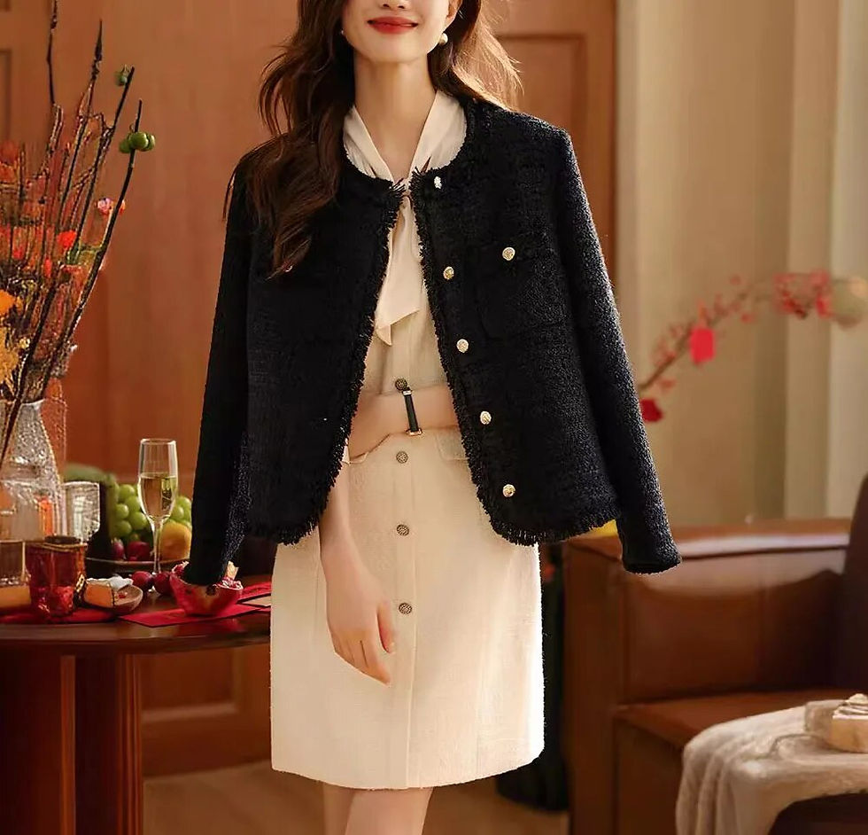 Thumbnail: White Elegant Dress For Women Long Sleeve Bow Collar Dresses For Wedding Party