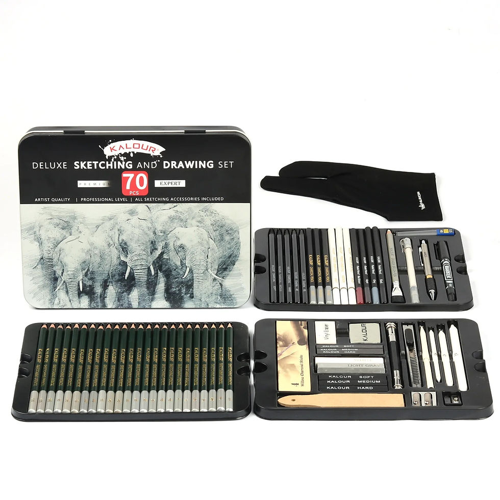 Thumbnail: Art Painting Set 70/35 Pieces of Sketching Pencil Sketch Tool Set Art Painting