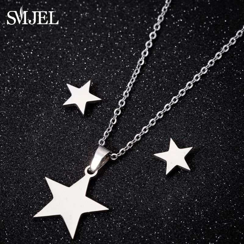 Thumbnail: Stainless Steel Necklace Set Ethnic Sun Totem Pendent Necklaces For Women Birth