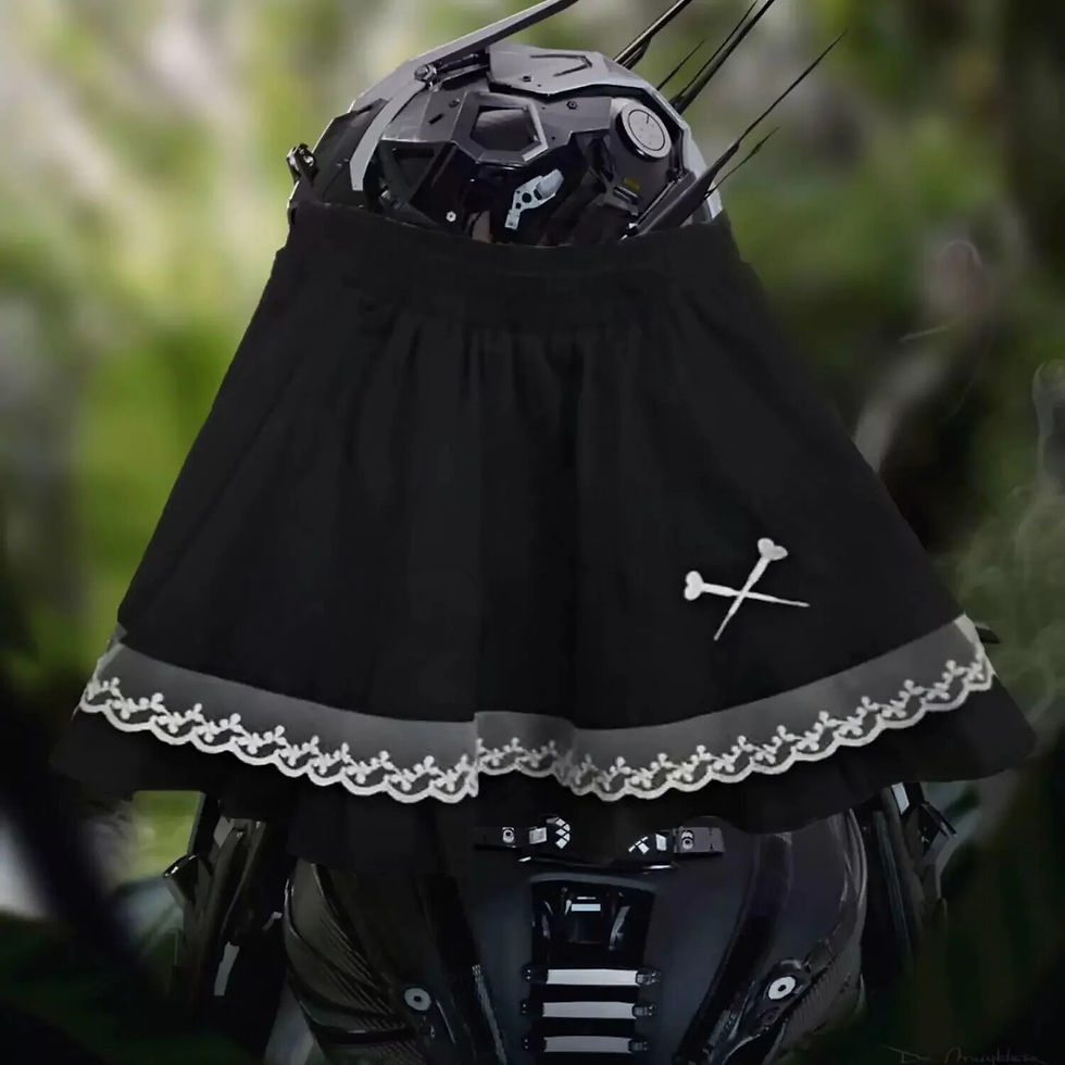 Imej kecil: 2024 Goth Gothic Skirt Girl Women's Skirt for Summer Harajuku Black Mini Skirts