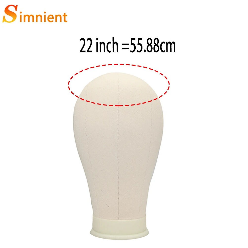 Thumbnail: Training Mannequin Head Canvas Block Head Display Styling Mannequin Manikin Hea