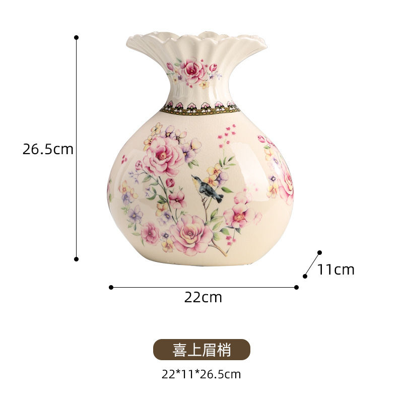 Thumbnail: Creative money bag, ceramic vase, home decoration, living room, American style