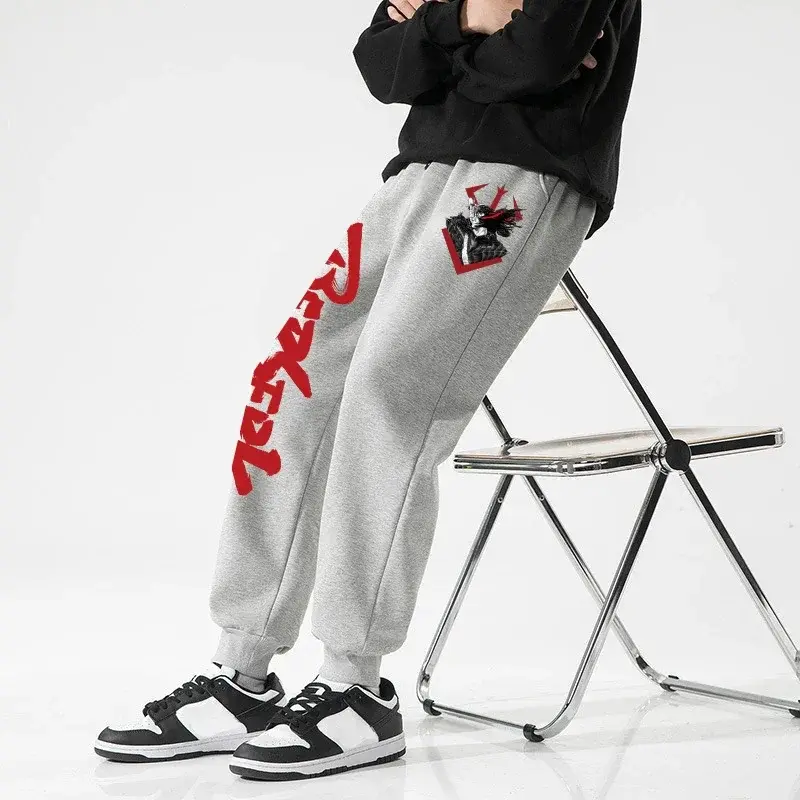 Thumbnail: Anime Berserk Print Sweatpants for Men Athletic Joggers Trousers Spring Fall Ca