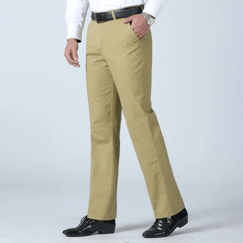 Miniatiūra: Men's Summer Thin Casual Suit Pants Autumn Thick Cotton Classic Business Fashio