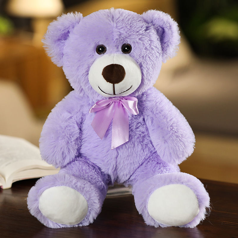 Thumbnail: 35CM Cute Colorful Bow Tie Bear Doll Plush Toy Hug Bear Doll Children Birthday 