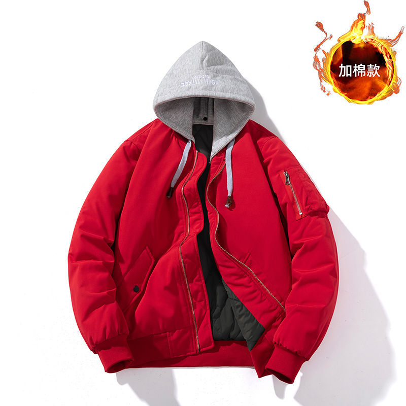 Thumbnail: New Men Women Bomber Jacket Fashion Autumn Winter Pilot Jacket Custom Logo Soli