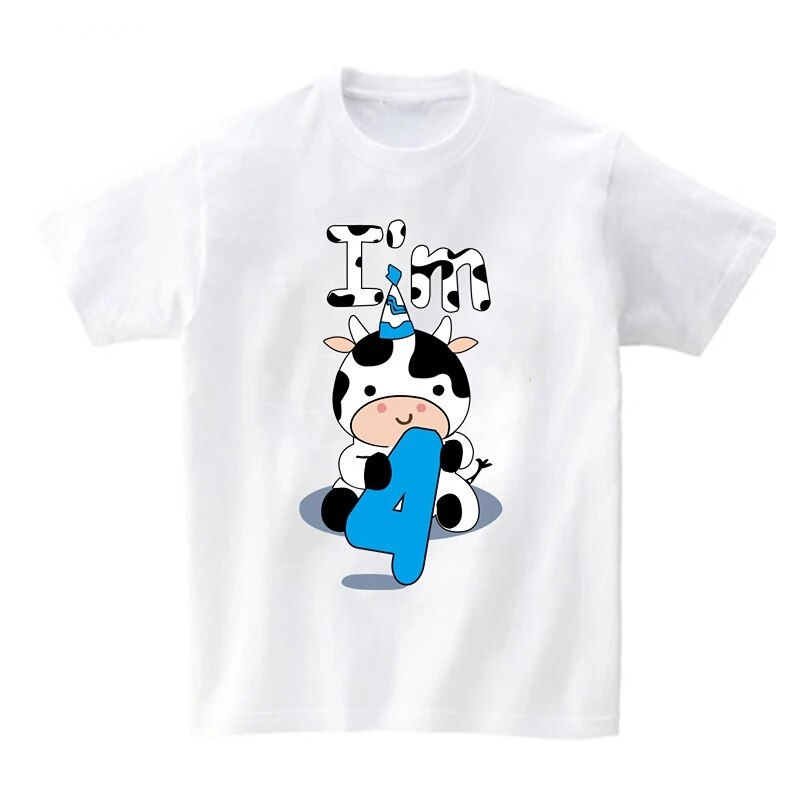 Thumbnail: Baby Cow Birthday Party T Shirt Family Outfit Matching Clothes Holiday Look Fat