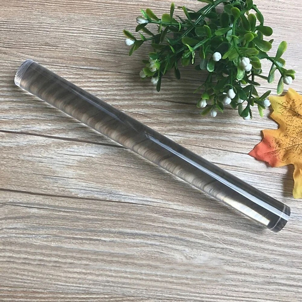 Thumbnail: 20cm Solid Clay Acrylic Rolling Pin Slime Roller DIY Modelling Clay Tools Potte