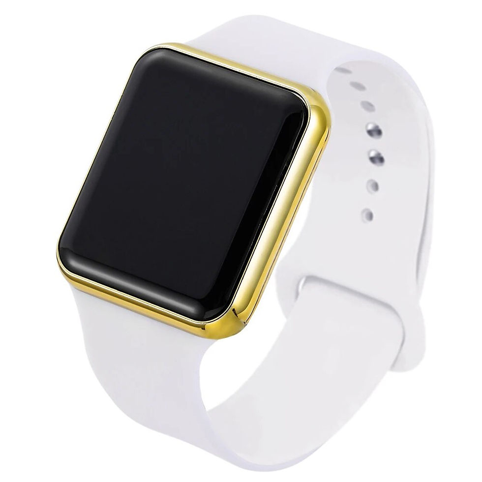 Thumbnail: 2021 New Sport Casual Watches Men Women Led Silicone Watch Pink Lovely Digital 