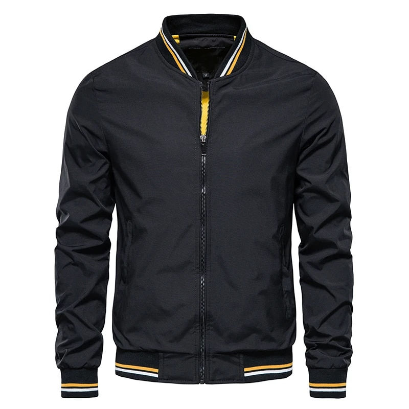 Thumbnail: Spring Jacket Men Black Fashion Outwears Clothing Ropa Hombre Coats Motorcycle