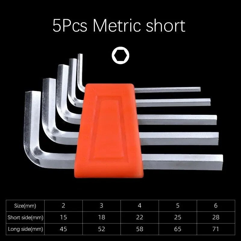 Miniatura: 5/8/11 Pcs Metric Allen Wrench Set Inch Wrench L Wrench Keys Size Allen Key Sho