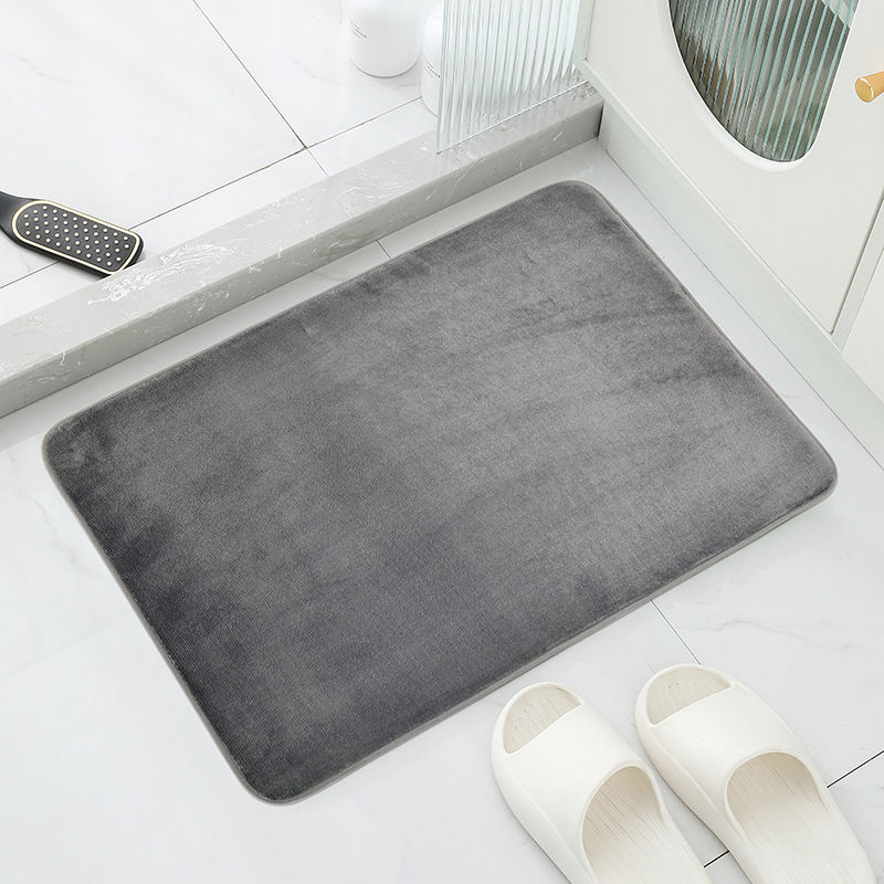Miniatura: Dark Gray Bath Mat,modern Bathroom Mat,indoor Carpet Anti Slip Absorption Bath 