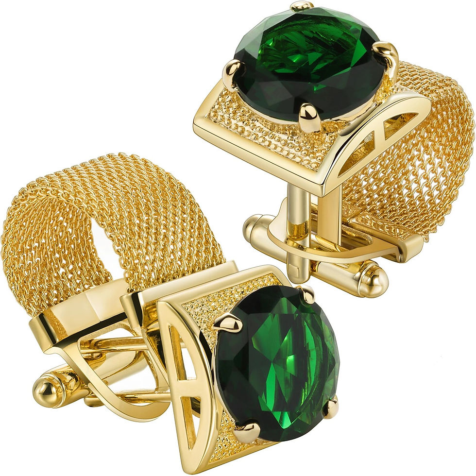 Miniaturebillede: Luxury Shiny Crystal--Cufflinks for Mens with Chain, French Shirt Accessories, 