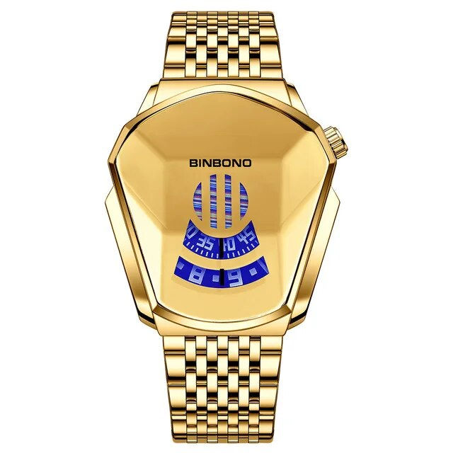 Thumbnail: Binbond Popular Fashion Motorcycle Concept Men's Quartz Watch Luminous Steel Ba