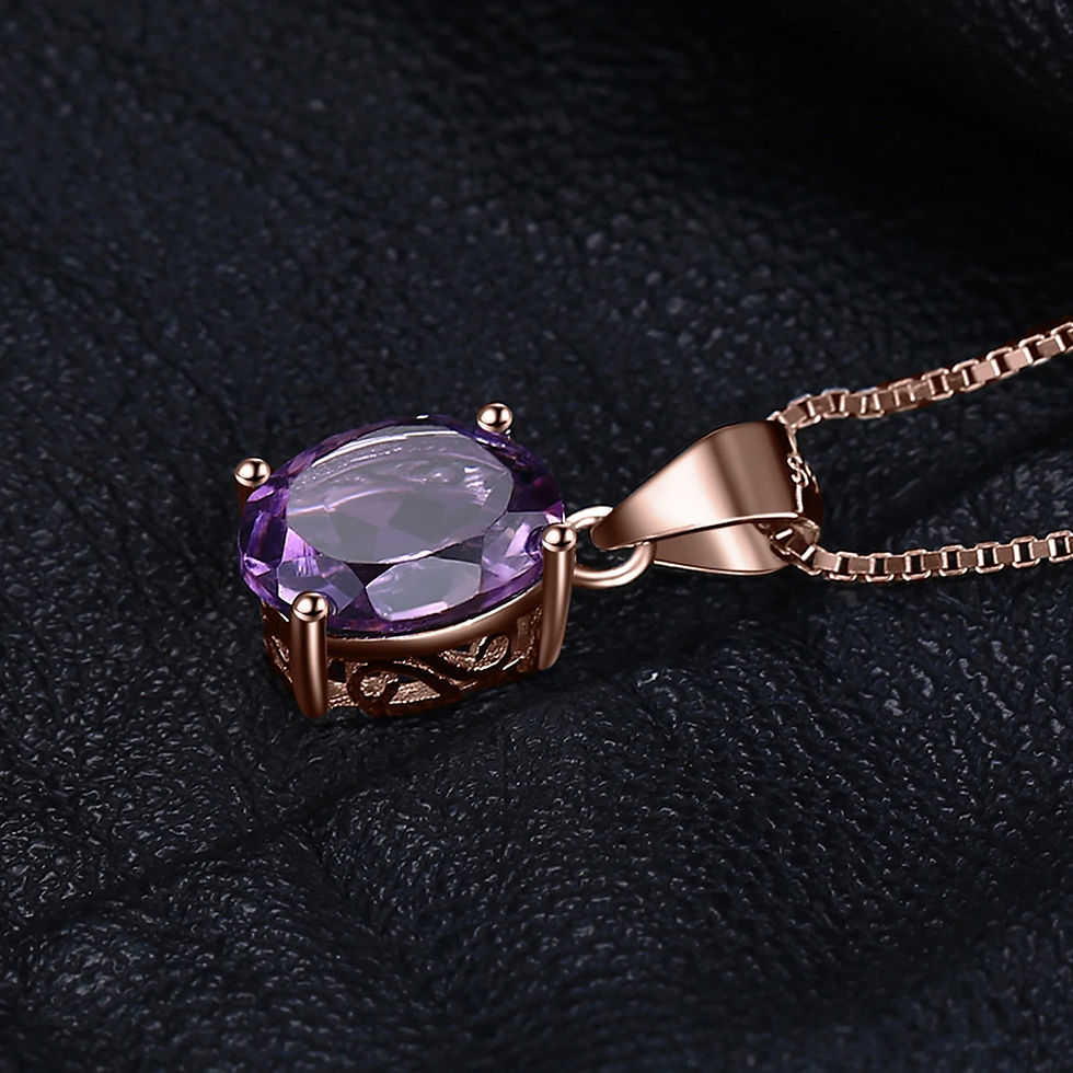Miniatura: JewelryPalace Rose Gold Yellow Gold Plated Natural Amethyst Citrine Garnet Topa