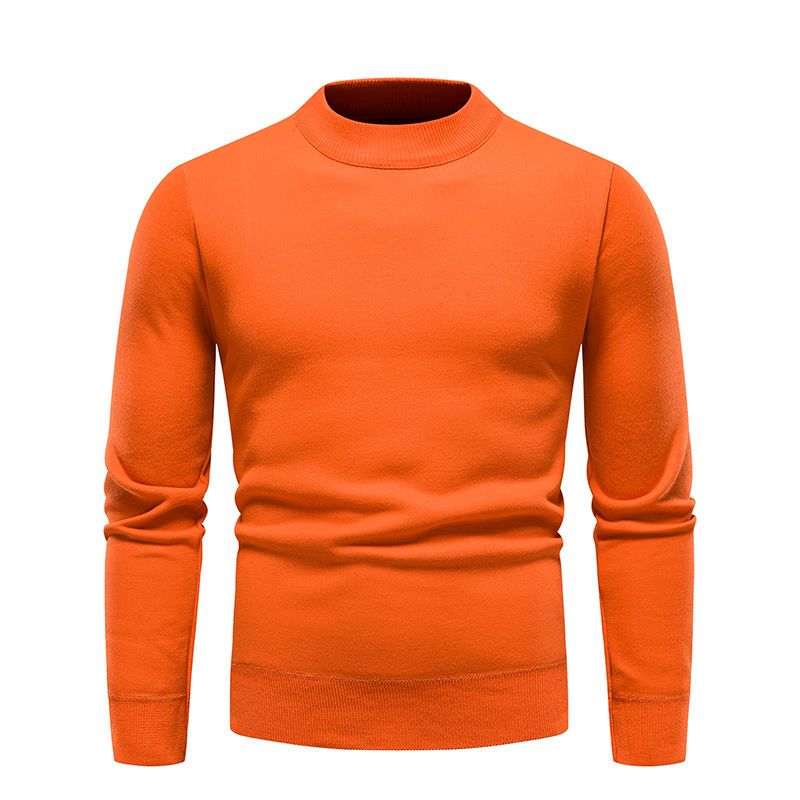 Men's Pullover Soft Sweater Winter Velvet Shirts Brand Clothing Knitted Fleece