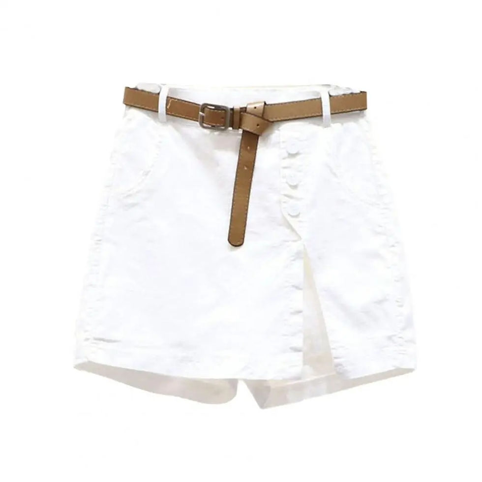 Thumbnail: Summer Skirt Shorts High Waist Women's Skirt Shorts with Side Split Pockets Abo