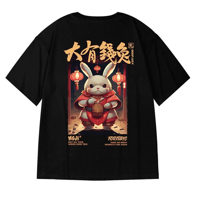 ภาพขนาดย่อ: ZAZOMDE Men Streetwear Chinese Character Tshirt Graphic T-Shirt Cotton 2023 Har
