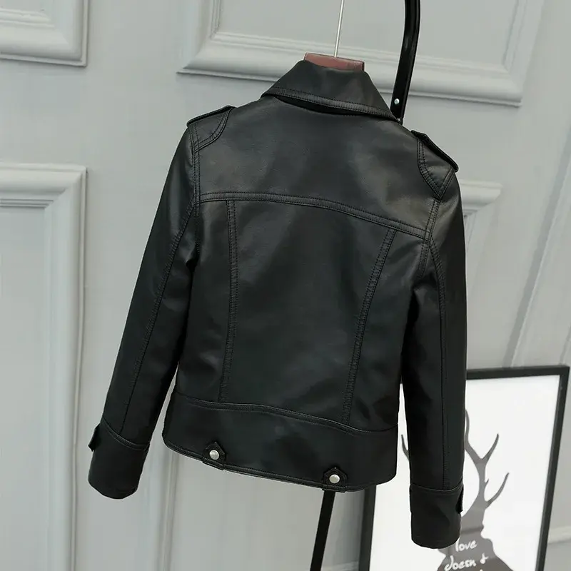 Thumbnail: Korean Version of Slim PU Leather Jacket Women's 2023 Spring / Autumn Winter  N