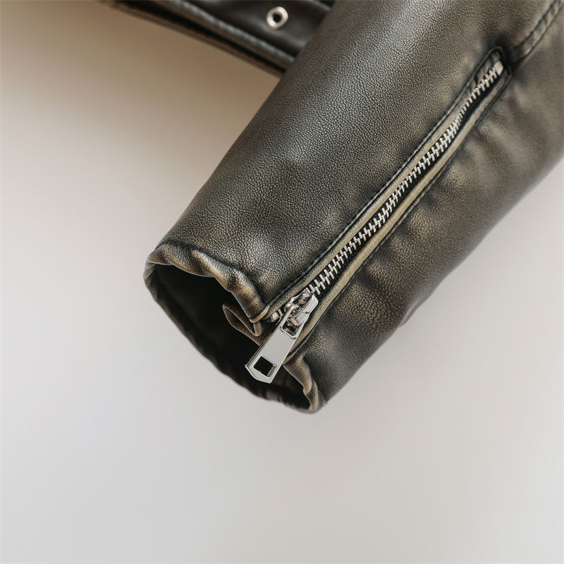 Thumbnail: RARF ladies 2024 new vintage do old washed leather imitation leather locomotive
