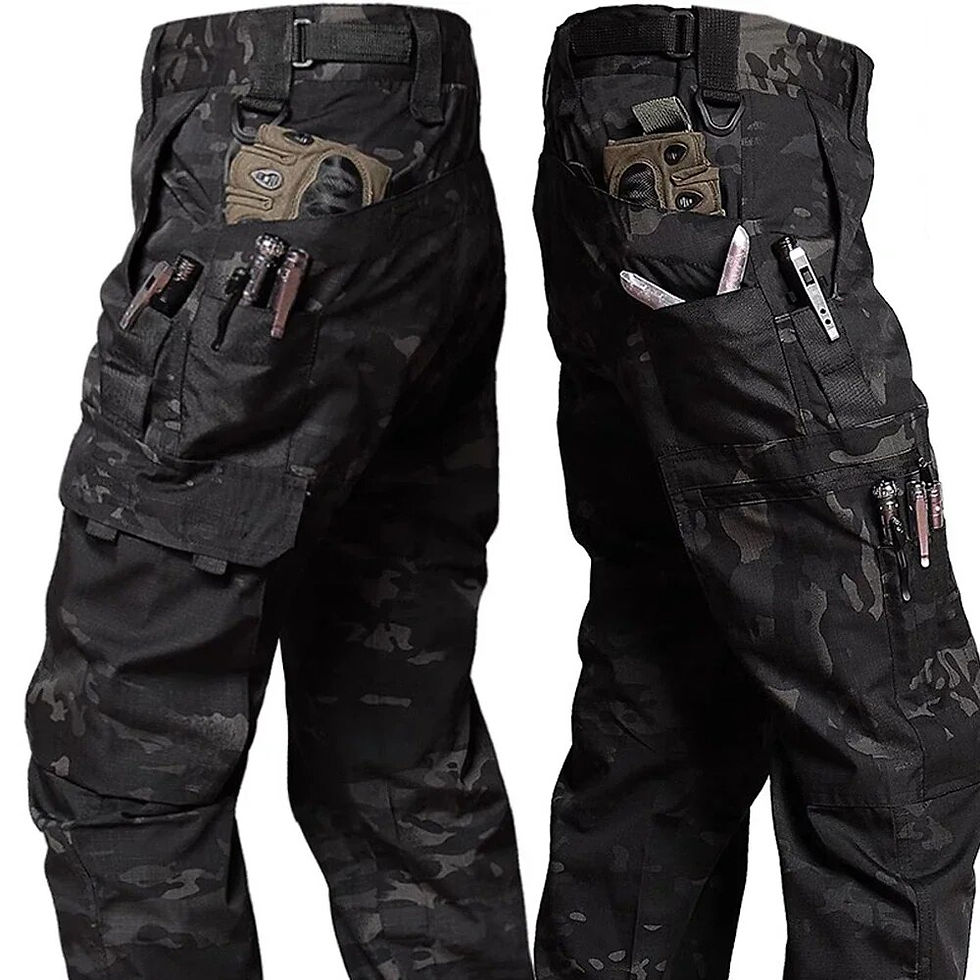 Thumbnail: Multi-pocket Wear-resistant Army Cargo Pant Camo Tactical Pants Men Military Wa