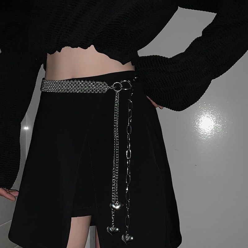 Miniaturebillede: Metal Waist Chain Female Summer Fashion INS Wind New Decorative Collocation Dre