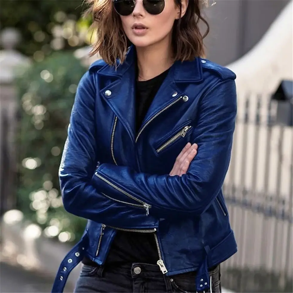 Miniatura: Jacket Woman New Pu Leather Clothes Autumn/Winter Are Slim Leather Jacket Women