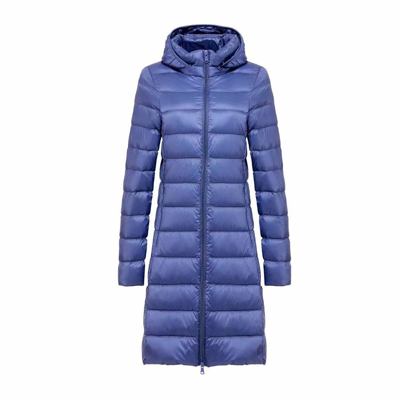 Thumbnail: 5XL 4XL Plus Long Down Jacket Women Winter Ultra Light Down Jacket Women With H