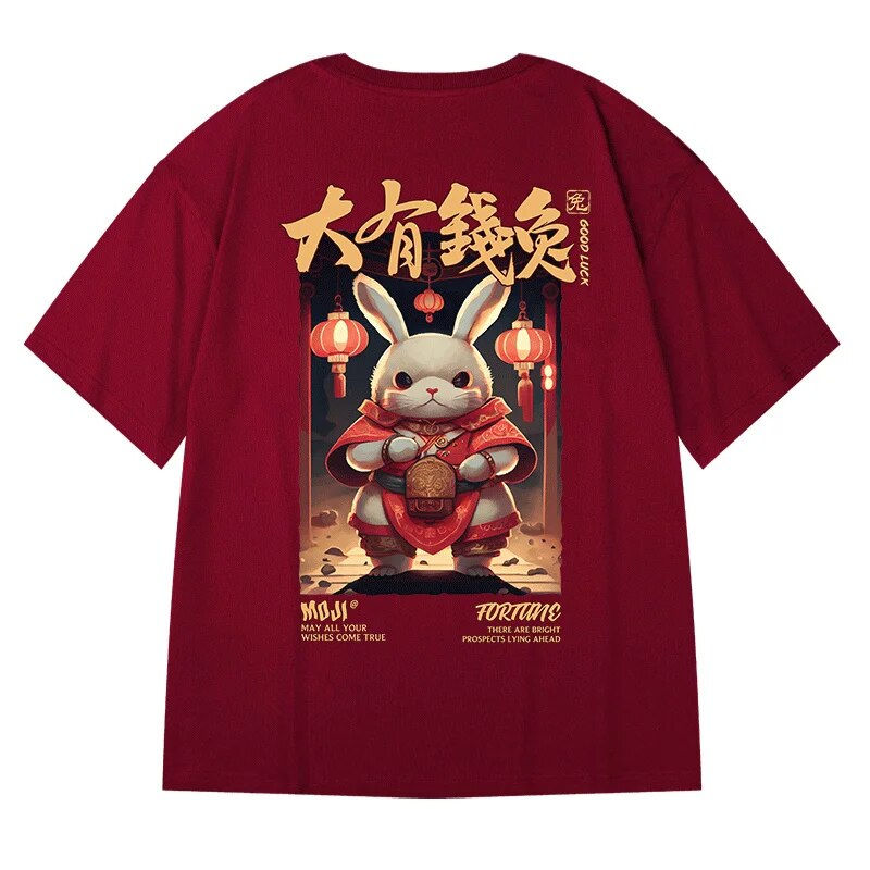 ภาพขนาดย่อ: ZAZOMDE Men Streetwear Chinese Character Tshirt Graphic T-Shirt Cotton 2023 Har