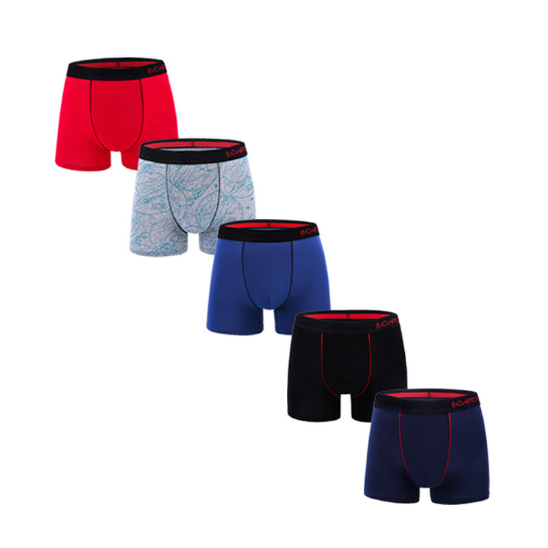 Thumbnail: 5Pcs Men's Panties Cotton Boxer Sexy Man Boxers Underwear Shorts Lots Male Boxe
