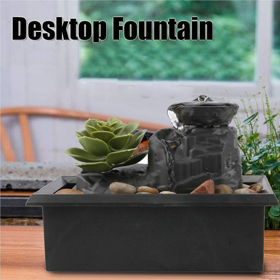 Μικρογραφία: Decorative Fountains Indoor  LED Light Water Fountains Creative Craft Desktop H