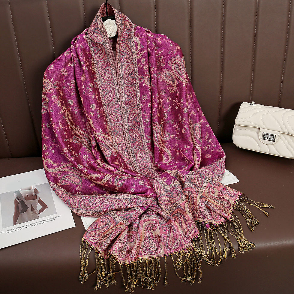 Sličica: Luxury Brand Autumn Cashmere Pashmina Shawl Lady Wrap Warm Winter Scarves Desig