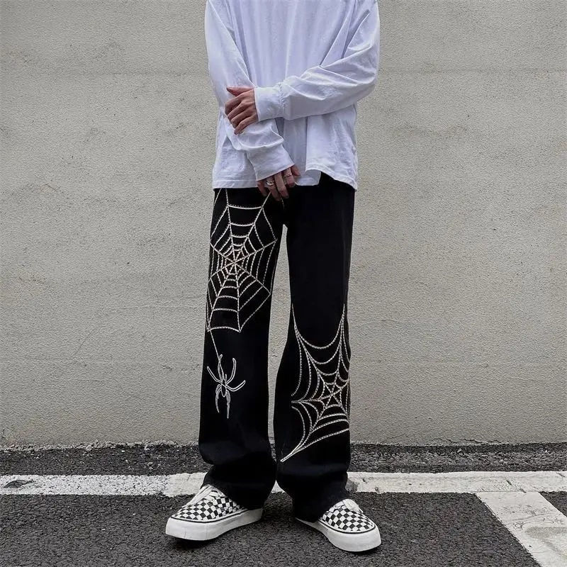 Thumbnail: Streetwear Y2k Pants Anime Sweatpants Male Wide Leg Oversize Pants Men Techwear
