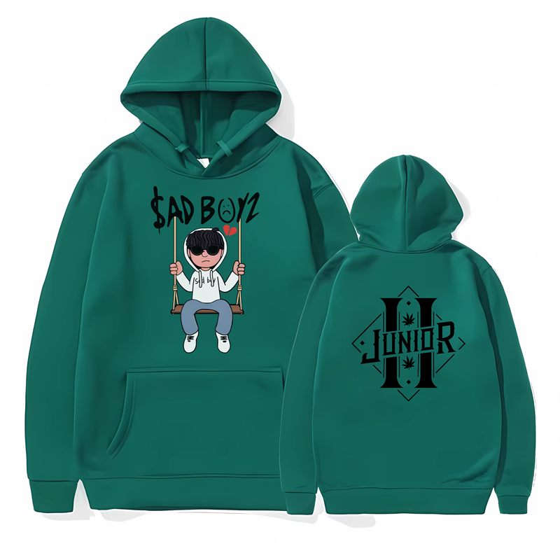 Thumbnail: Sad Boyz Junior Hoodie Autumn Winter Men's Cotton Pullover Hoodie Warm Oversize