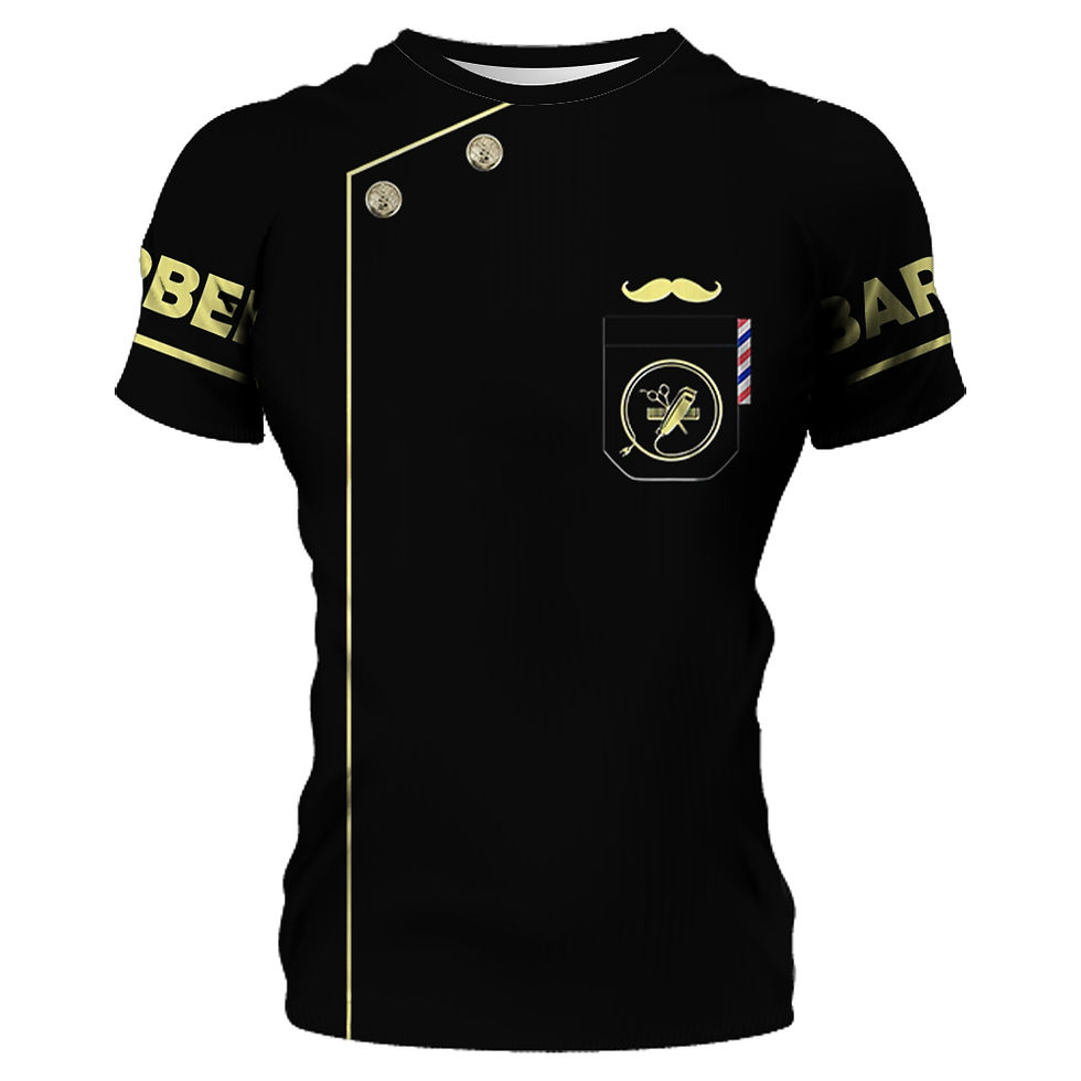 Thumbnail: Summer T-Shirt Men Shirt 3D Barber Custom Clothing O Neck Oversized Casual Shor